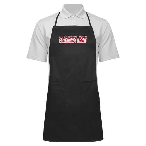  Full Length Black Apron - Alabama AM University Marching Band