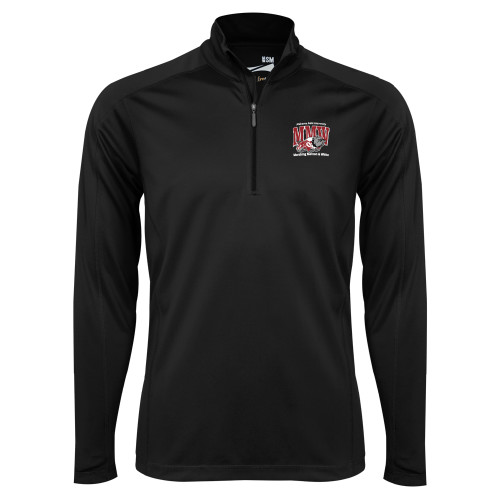 Alabama A&M Marching Band Syntrel Black Interlock 1/4 Zip