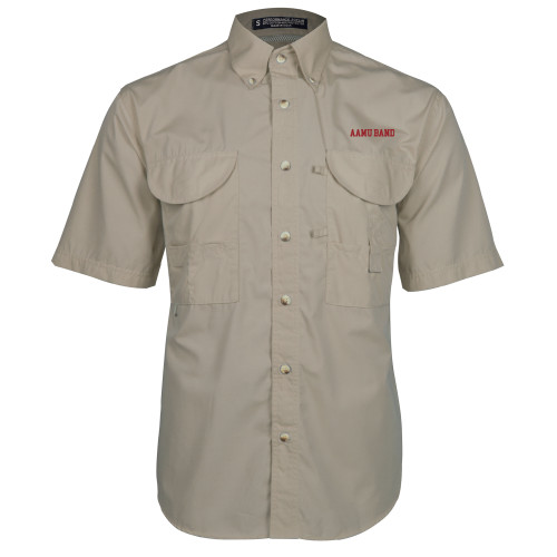  Khaki Fishing Shirt Performance Short Sleeve - AAMU Band
