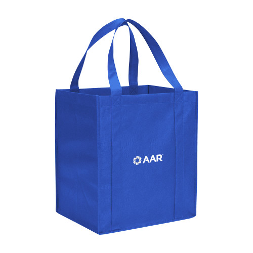 Non Woven Royal Grocery Tote-AAR