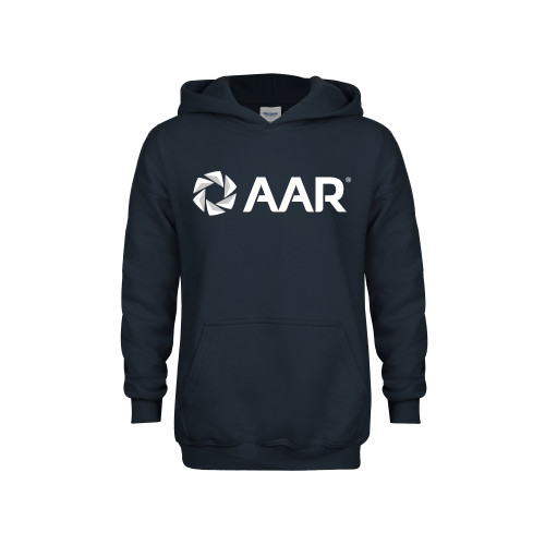 Youth Navy Fleece Hoodie-AAR