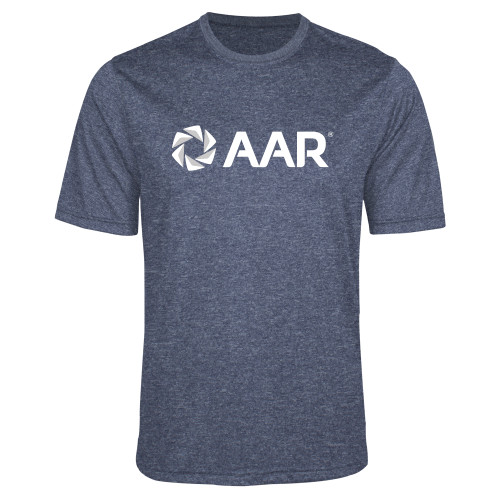 Navy Heather Performance Contender Tee-AAR