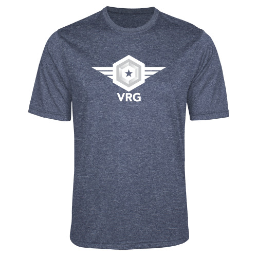 Navy Heather Performance Contender Tee-VRG