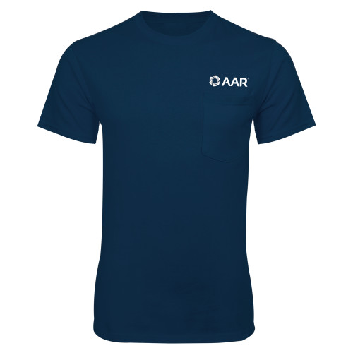 Navy T Shirt w/Pocket-AAR