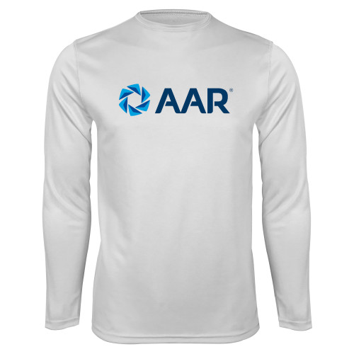White Performance Long Sleeve Shirt-AAR