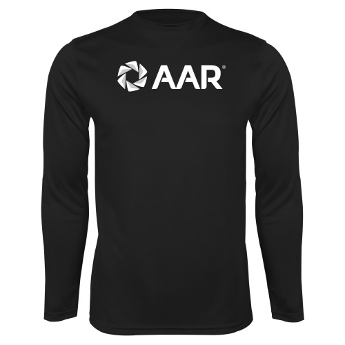 Black Performance Long Sleeve Shirt-AAR