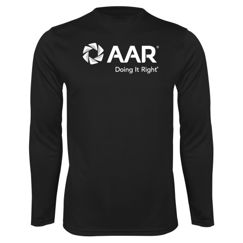 Black Performance Long Sleeve Shirt-AAR Doing It Right