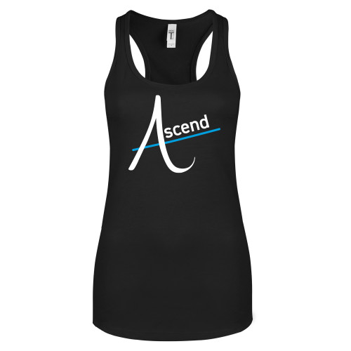 Next Level Womens Black Racerback Tank -Ascend