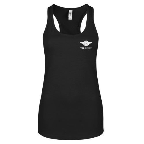 Next Level Womens Black Racerback Tank -Veteran Resource Group