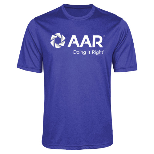 Royal Heather Performance Contender Tee-AAR Doing It Right