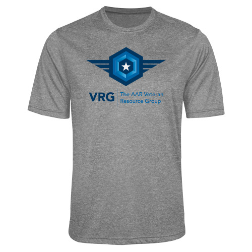 Grey Heather Performance Contender Tee-Veteran Resource Group
