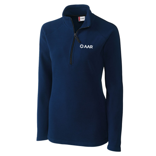 C&B Womens Navy Clique Summit Performance Fleece Half Zip-AAR