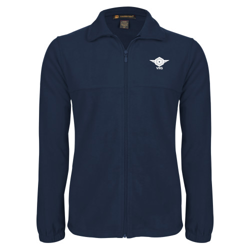 Navy Fleece Full Zip  Jacket-VRG