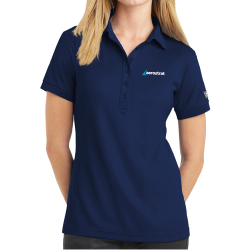 OGIO Womens Navy Jewel Polo-Aerostrat Wordmark