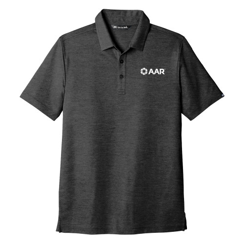 TravisMathew Black Oceanside Heather Polo-AAR
