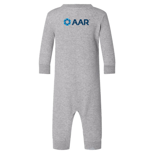 Heather Grey Fleece Onesie-AAR