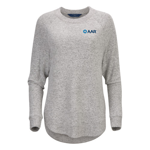 Boxercraft Womens Oxford Grey Heather Cuddle Oversized Crew-AAR