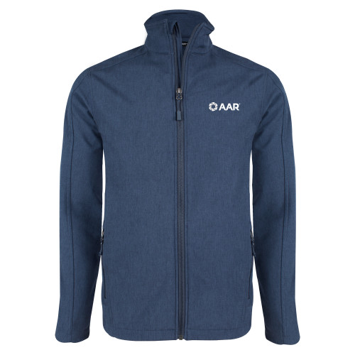 Navy Heather Softshell Jacket-AAR