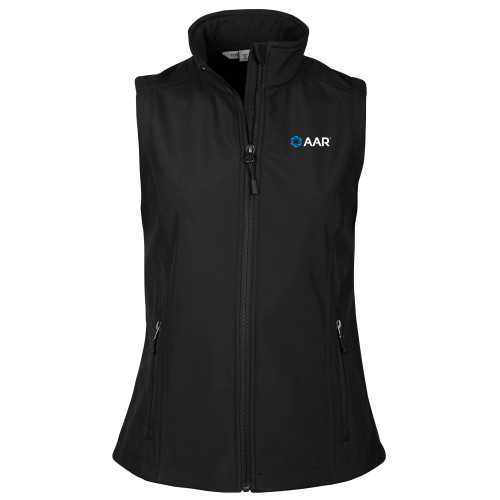 Womens Black Core Softshell Vest-AAR
