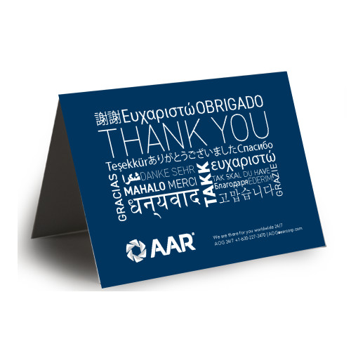 Thanks You Card w/Blank Env.-With AOG Information