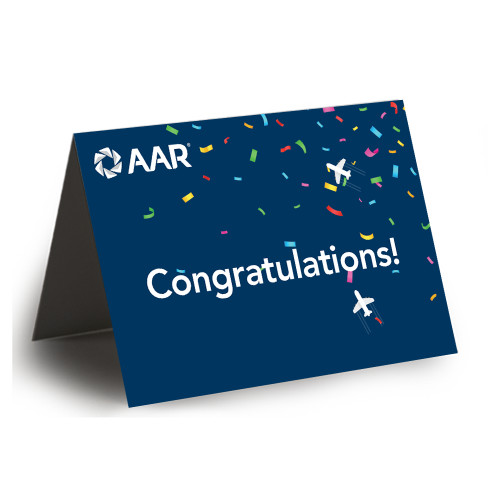 Congratulations Card w/Blank Env. -No AOG Information
