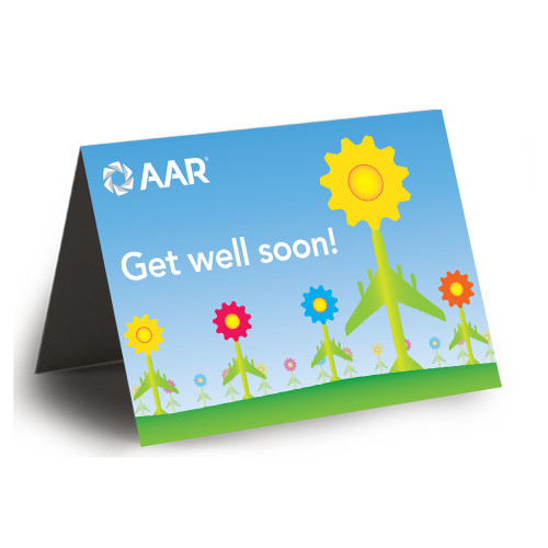 Get Well Card w/Blank Env. -No AOG Information