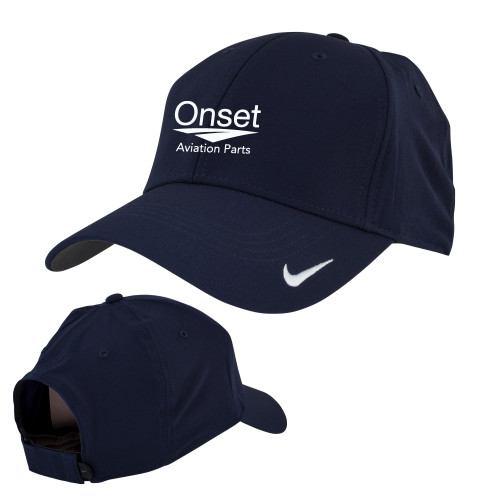 Nike Navy Swoosh Legacy 91 Hat-Onset Aviation Parts Stacked