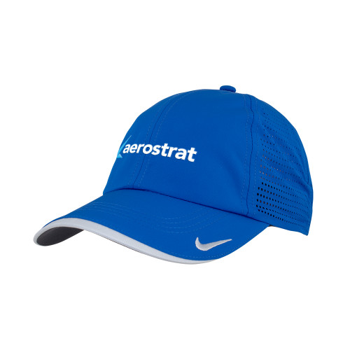 Nike Royal Dri Fit Perforated Hat-Aerostrat Wordmark