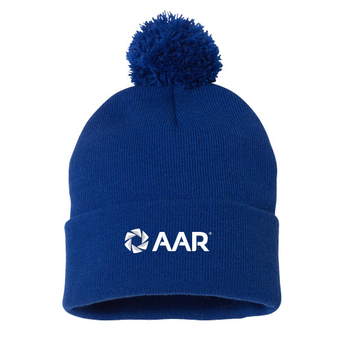 Sportsman Royal Pom Pom Cuffed Beanie-AAR
