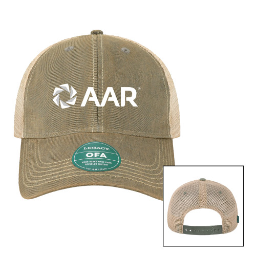 Legacy Grey/Khaki Old Favorite Trucker Hat-AAR