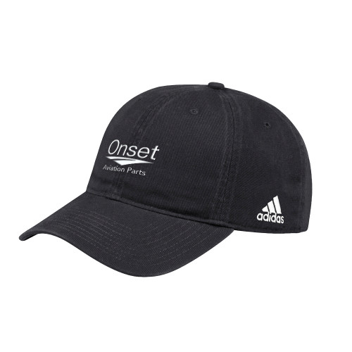 Adidas Black Adjustable Washed Slouch-Onset Aviation Parts Stacked