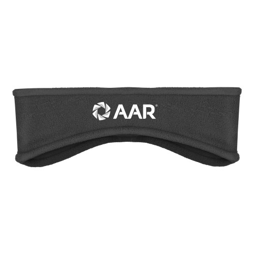 Charcoal Stretch Fleece Headband-AAR