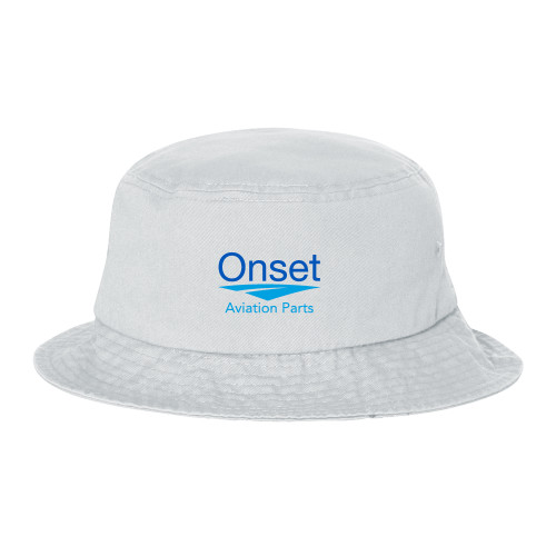 Sportsman White Bucket Hat-Onset Aviation Parts Stacked