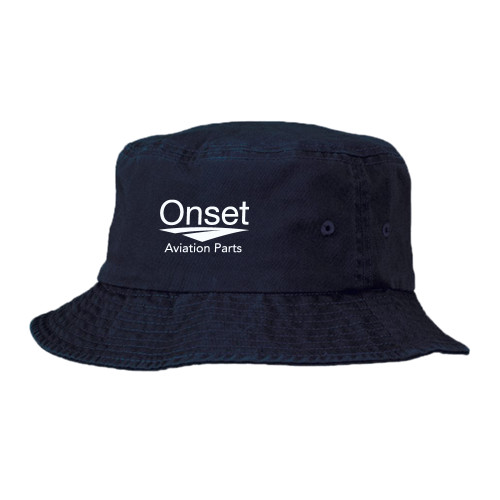 Sportsman Navy Bucket Hat-Onset Aviation Parts Stacked