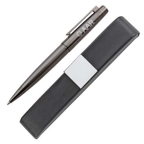 Spider Gun Metal Ballpoint Pen-AAR Engraved