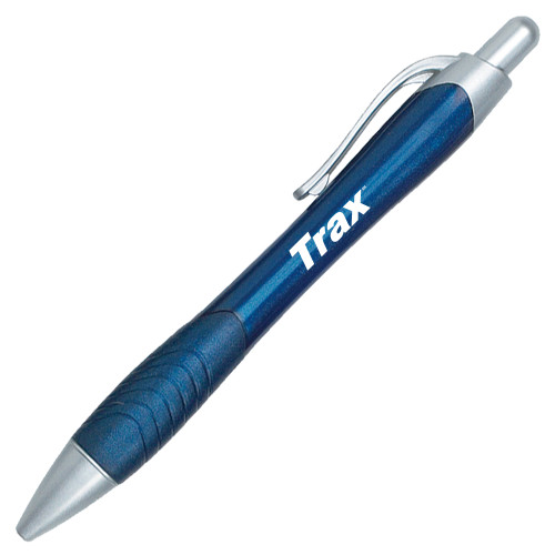 Metallic Mykonos Navy Pen-Trax Wordmark