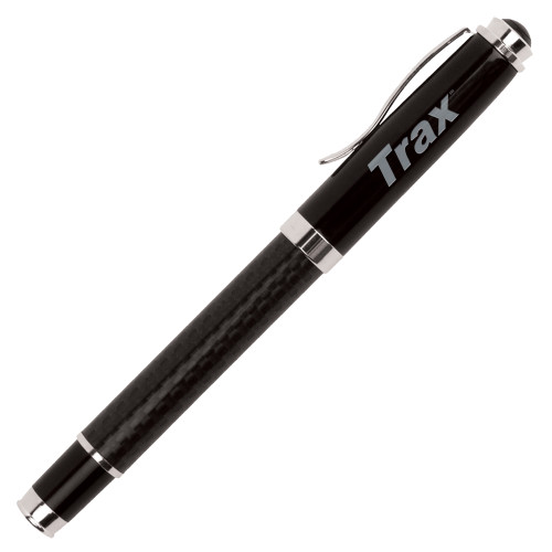 Luna Black Rollerball Pen-Trax Wordmark Engraved