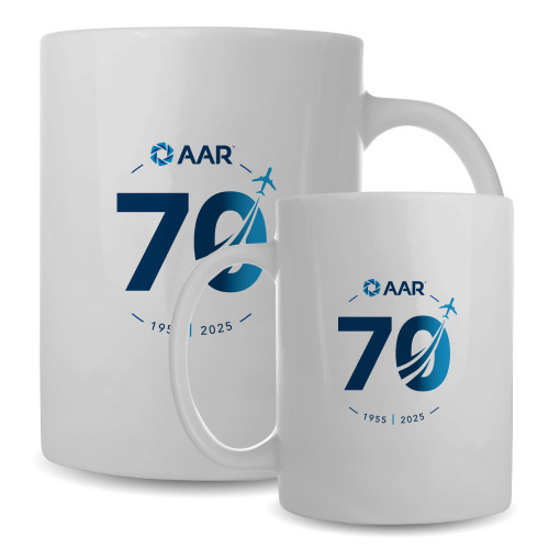 Full Color White Mug 15oz-AAR 70 Years