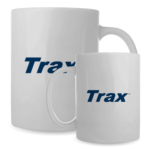 Full Color White Mug 15oz-Trax Wordmark