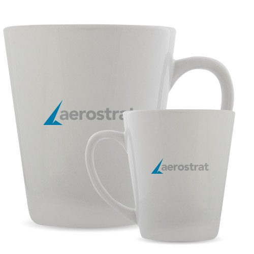 Full Color Latte Mug 12oz-Aerostrat Wordmark