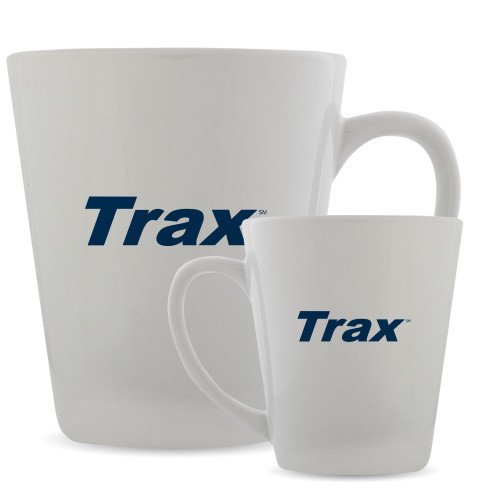 Full Color Latte Mug 12oz-Trax Wordmark