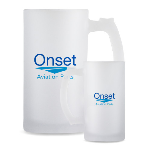 Full Color Decorative Frosted Glass Mug 16oz-Onset Aviation Parts Stacked