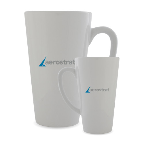 Full Color Latte Mug 17oz-Aerostrat Wordmark