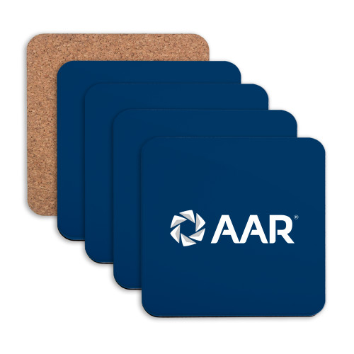 Hardboard Coaster w/Cork Backing 4/set-AAR