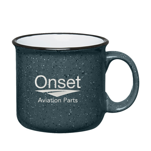 Campfire Grey Mug 15 oz-Onset Aviation Parts Stacked Engraved