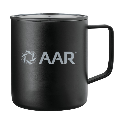 Rover Camp Vacuum Insulated Black Mug 14oz-AAR Engraved