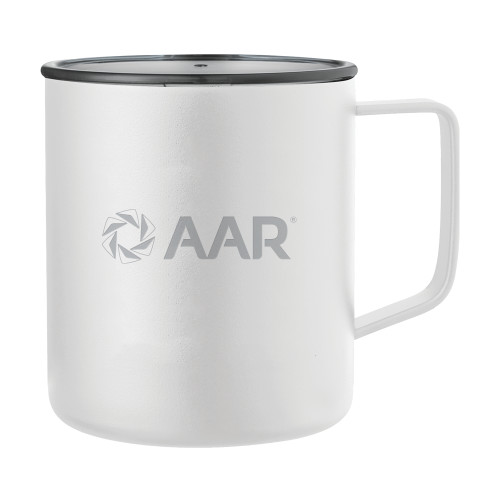 Rover Camp Vacuum Insulated White Mug 14oz-AAR Engraved