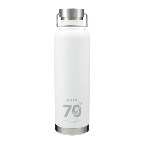 Thor Copper Vacuum Insulated White Bottle 32oz-AAR 70 Years Engraved