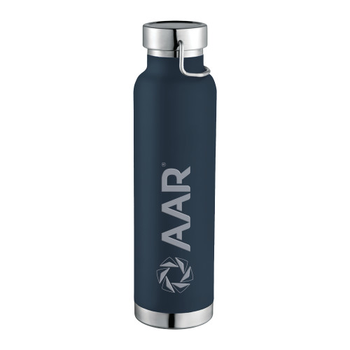 Thor Copper Vacuum Insulated Navy Bottle 22oz-AAR Engraved