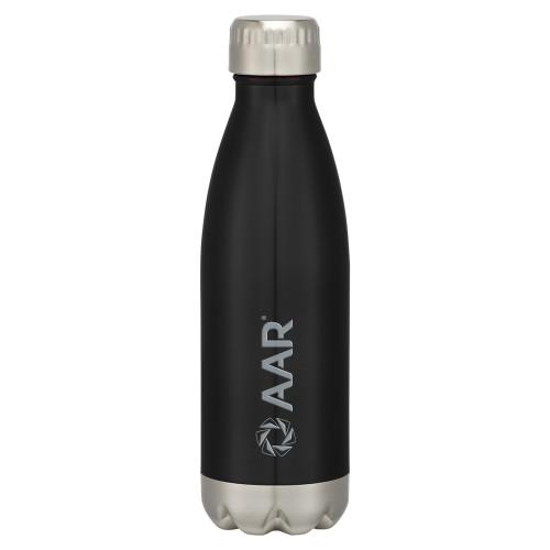 Swig Stainless Steel Black Bottle 16oz-AAR Engraved